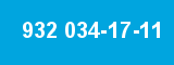 932 034-17-11 932 034-17-11